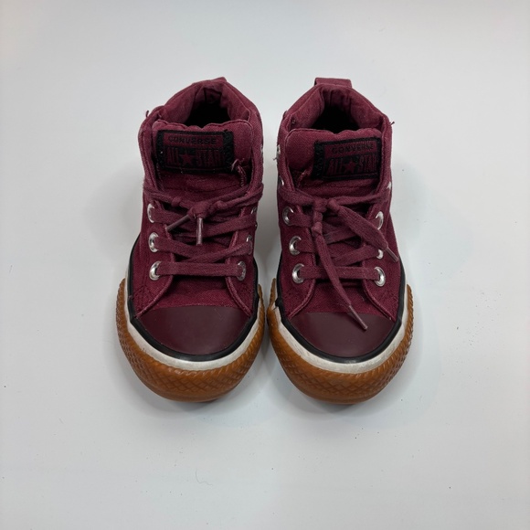 Converse Chuck Taylor All Star High Top Toddler 11 Burgundy Pull On Cushion Heel - Picture 1 of 7
